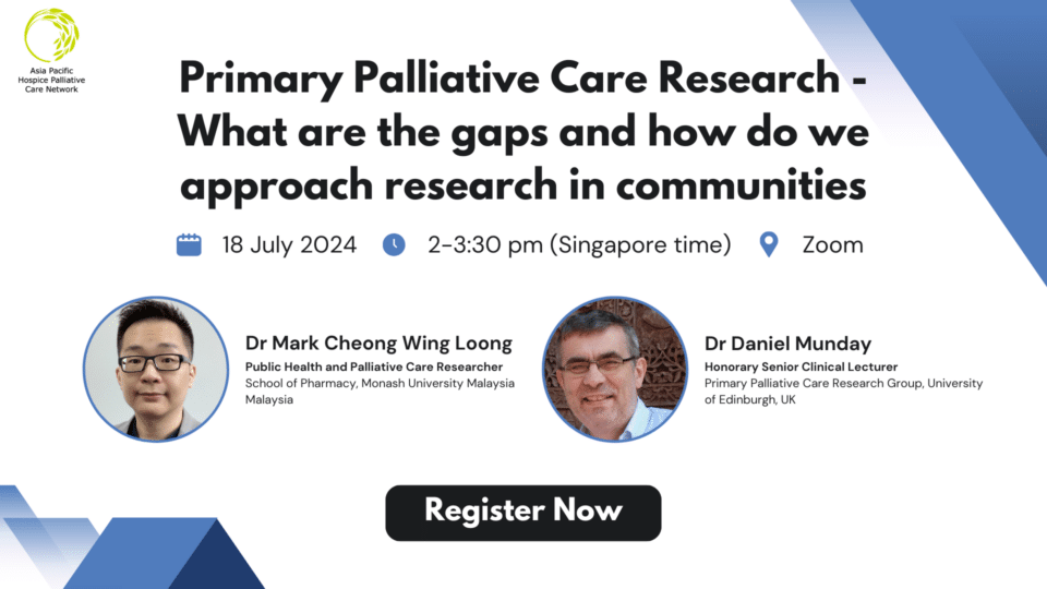 Primary Palliative Care Research - What are the gaps and how do we ...